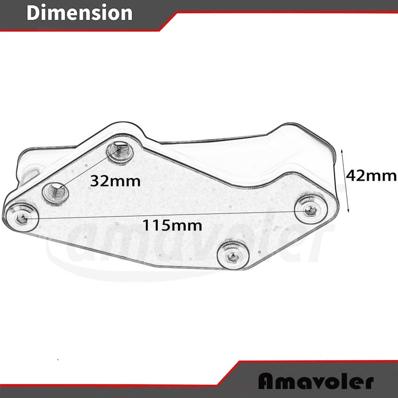 amavoler Chain Guard Guide Protector Slider Aftermarket Replacement Parts Fit for Honda XR50 CRF50 XR CRF 50 SDG SSR BBR TTR 70cc 90cc 110cc 125cc Pit Dirt Bike. (Blue) - Image 3